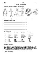 Bài tập Tiếng anh lớp 2 - Unit 4 Occupations